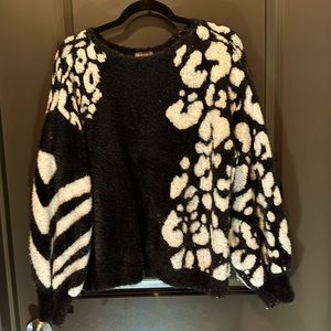 Vince Camino black and white sweater